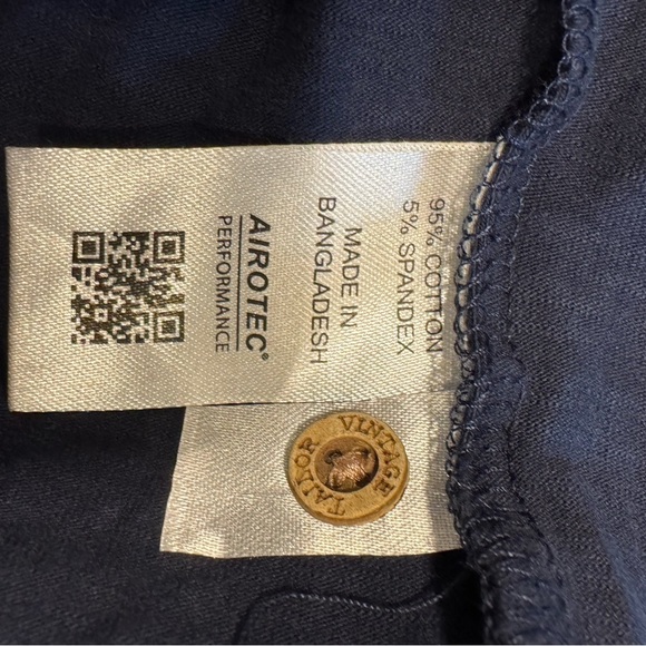 Tailor Vintage Mens airotec navy polo shirt size Medium - Picture 10 of 11